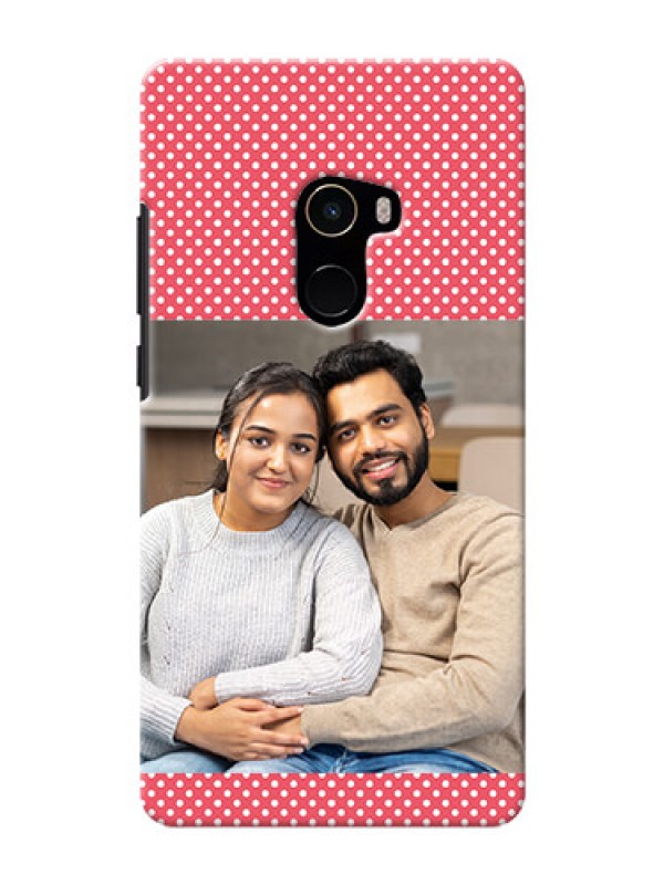Custom Mi MIX 2 Custom Mobile Case with White Dotted Design