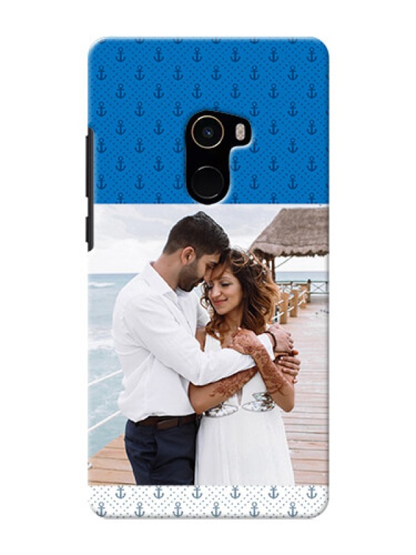 Custom Mi MIX 2 Mobile Phone Covers: Blue Anchors Design