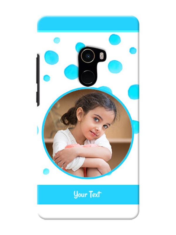 Custom Mi MIX 2 Custom Phone Covers: Blue Bubbles Pattern Design