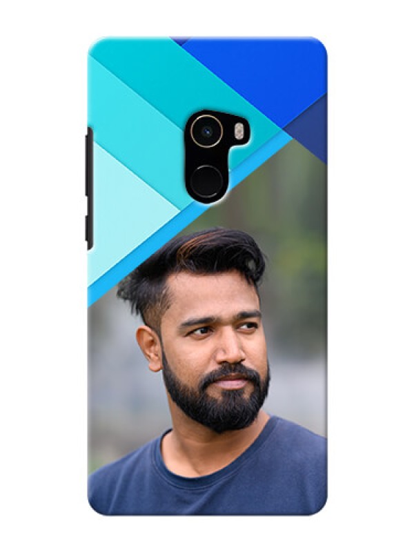 Custom Mi MIX 2 Phone Cases Online: Blue Abstract Cover Design