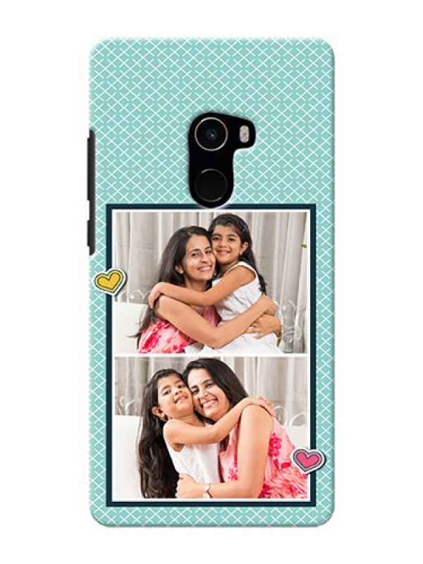 Custom Mi MIX 2 Custom Phone Cases: 2 Image Holder with Pattern Design
