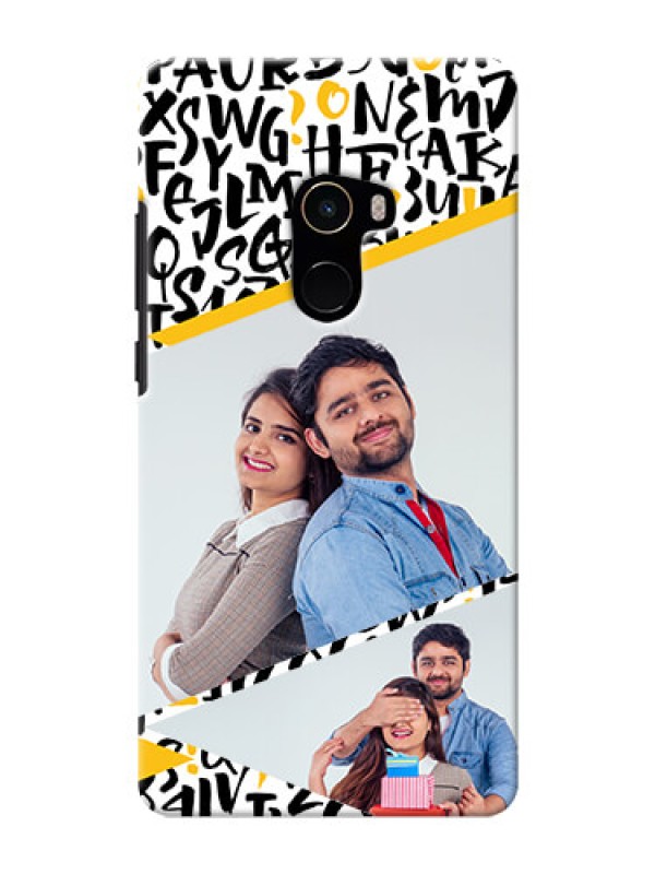 Custom Mi MIX 2 Phone Back Covers: Letters Pattern Design