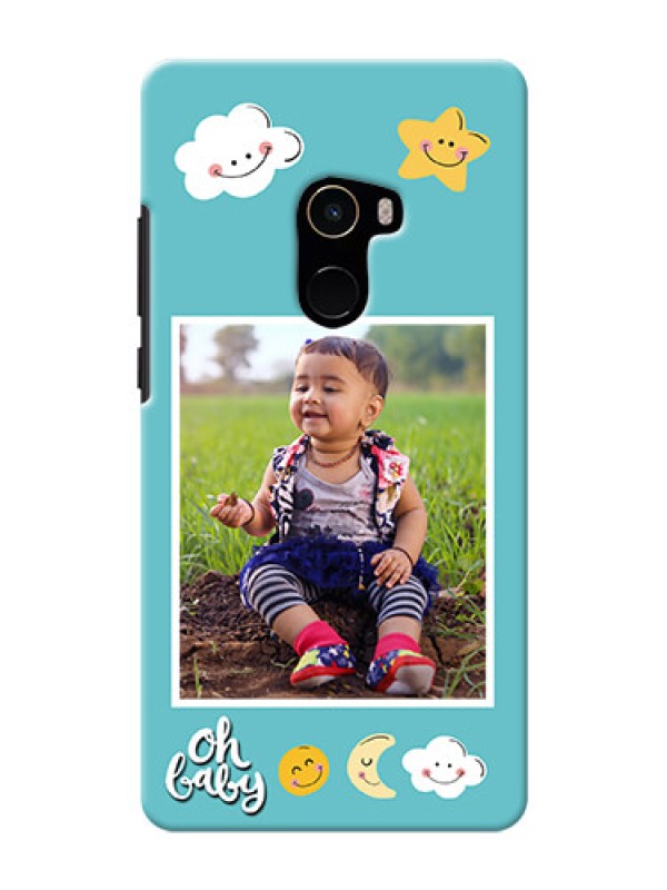 Custom Mi MIX 2 Personalised Phone Cases: Smiley Kids Stars Design