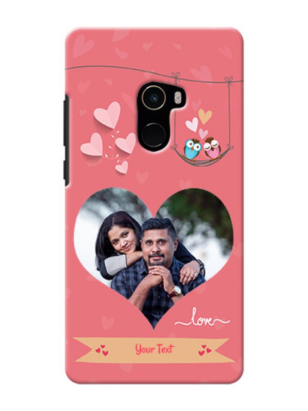 Custom Mi MIX 2 custom phone covers: Peach Color Love Design 
