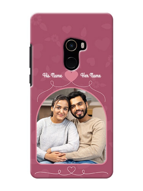 Custom Mi MIX 2 mobile phone covers: Love Floral Design