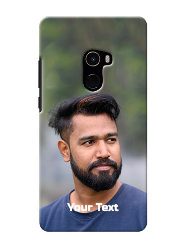 Custom Xiaomi Mi Mix 2 Mobile Cover: Photo with Text