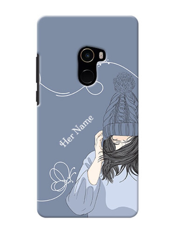 Custom Xiaomi Mi Mix 2 Custom Mobile Case with Girl in winter outfit Design