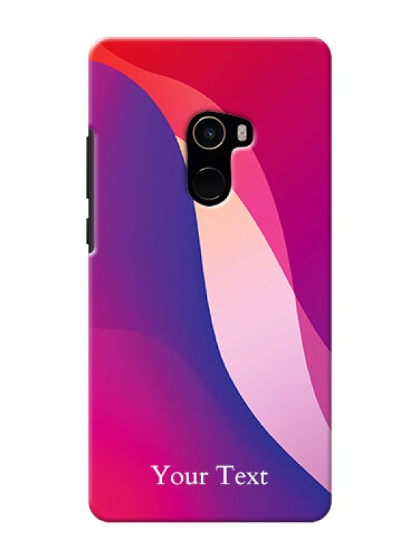 Custom Xiaomi Mi Mix 2 Mobile Back Covers: Digital abstract Overlap Design