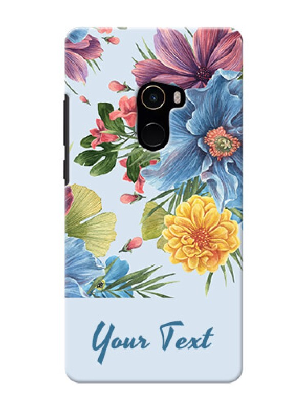 Custom Xiaomi Mi Mix 2 Custom Phone Cases: Stunning Watercolored Flowers Painting Design