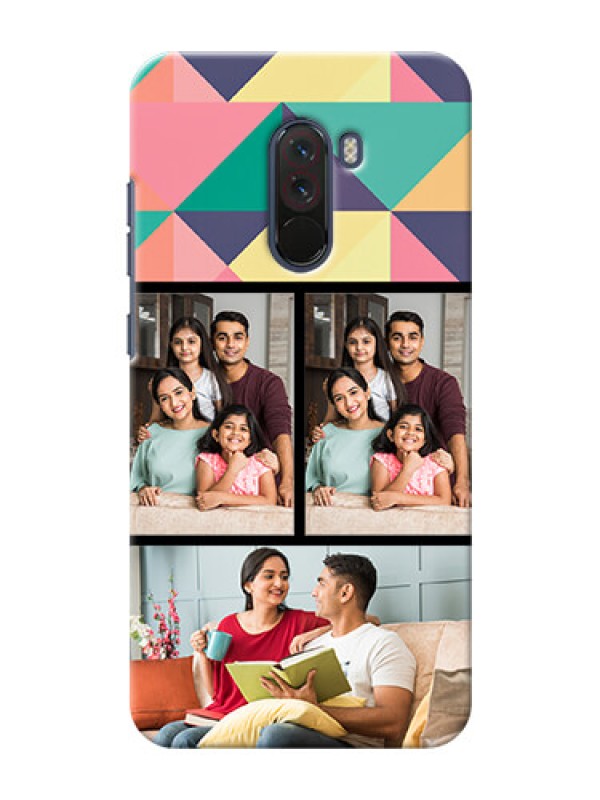 Custom Poco F1 personalised phone covers: Bulk Pic Upload Design