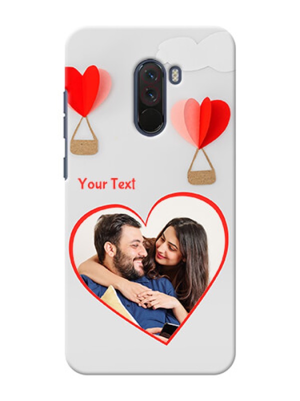 Custom Poco F1 Phone Covers: Parachute Love Design