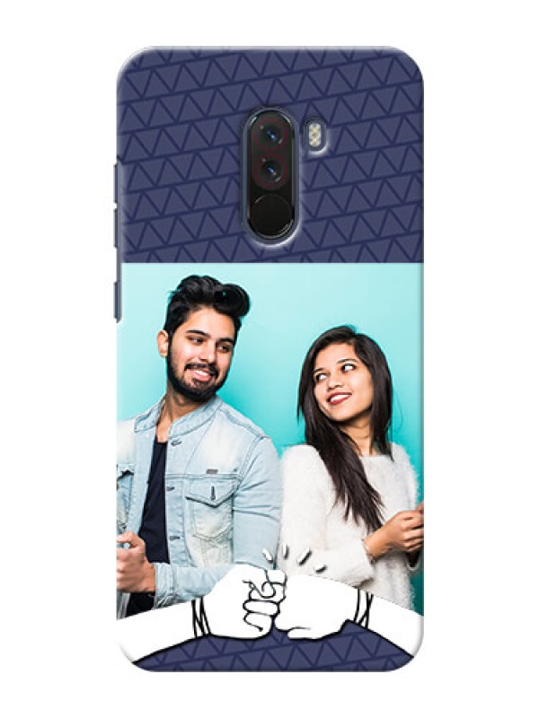Custom Poco F1 Mobile Covers Online with Best Friends Design  