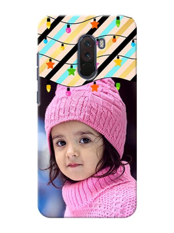 Custom Poco F1 Personalized Mobile Covers: Lights Hanging Design