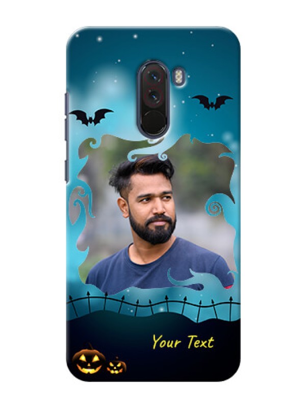 Custom Poco F1 Personalised Phone Cases: Halloween frame design