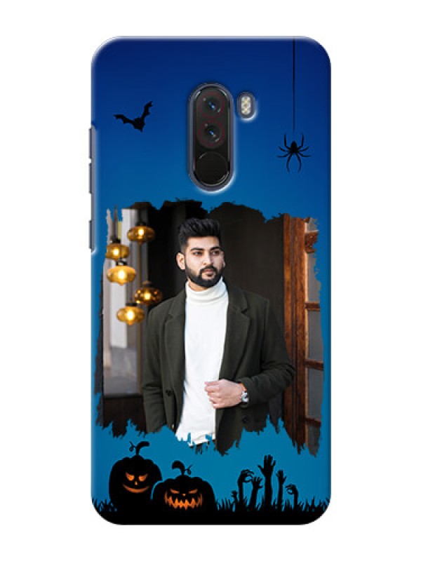 Custom Poco F1 mobile cases online with pro Halloween design 