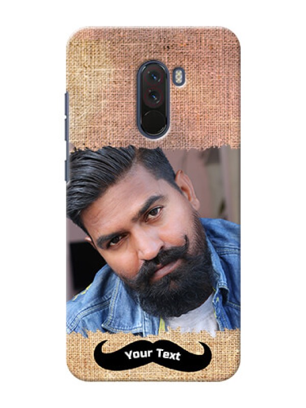 Custom Poco F1 Mobile Back Covers Online with Texture Design