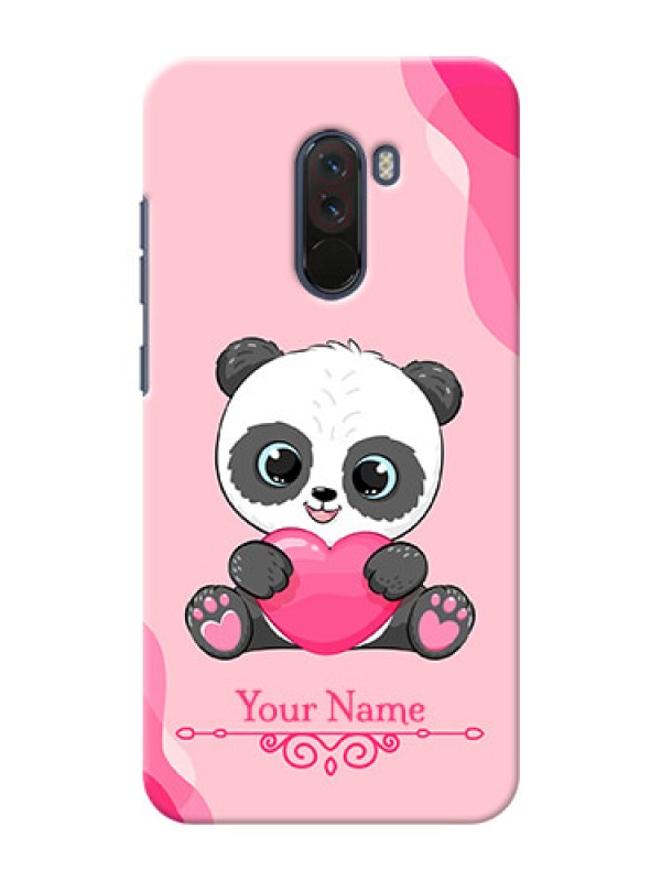 Custom Xiaomi Pocophone F1 Mobile Back Covers: Cute Panda Design