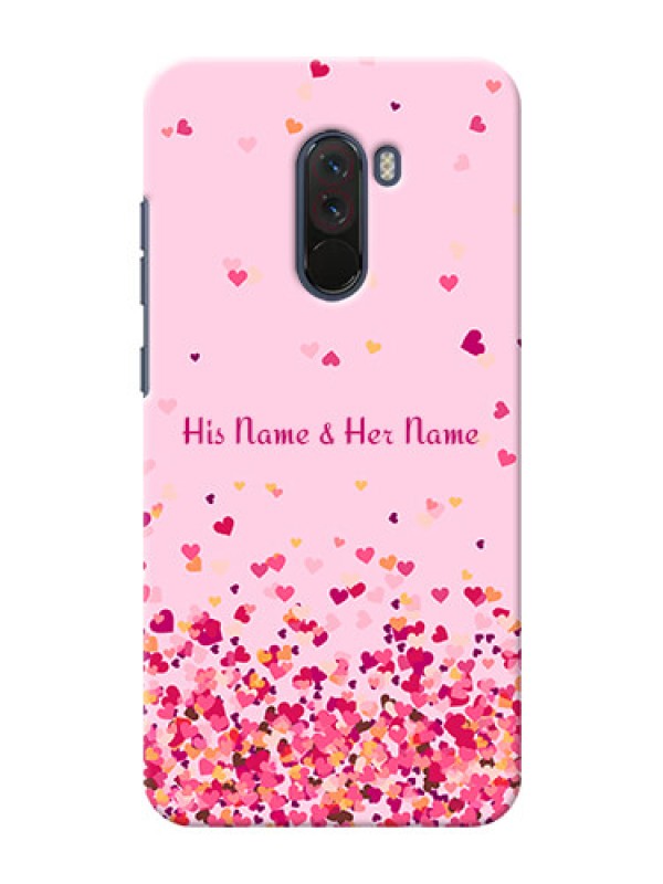 Custom Xiaomi Pocophone F1 Phone Back Covers: Floating Hearts Design