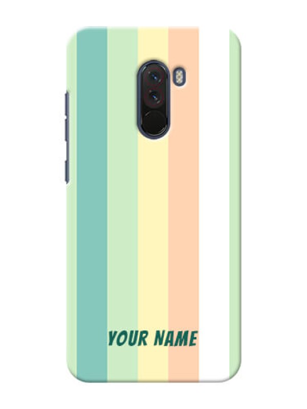 Custom Xiaomi Pocophone F1 Back Covers: Multi-colour Stripes Design