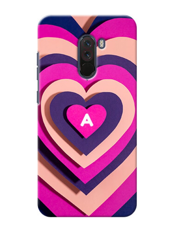 Custom Xiaomi Pocophone F1 Custom Mobile Case with Cute Heart Pattern Design