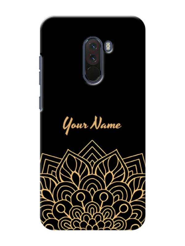 Custom Xiaomi Pocophone F1 Back Covers: Golden mandala Design