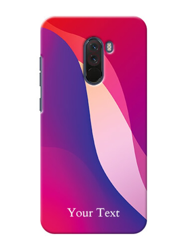 Custom Xiaomi Pocophone F1 Mobile Back Covers: Digital abstract Overlap Design