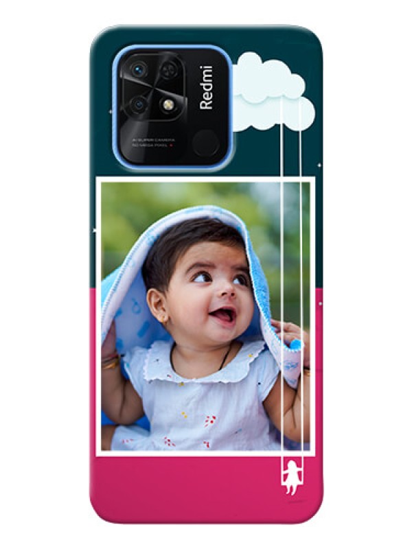 Custom Redmi 10 Power custom phone covers: Cute Girl with Cloud Design