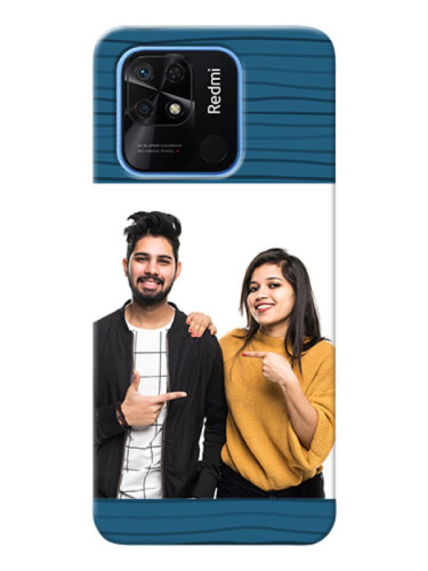 Custom Redmi 10 Power Custom Phone Cases: Blue Pattern Cover Design
