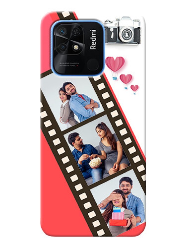 Custom Redmi 10 Power custom phone covers: 3 Image Holder with Film Reel