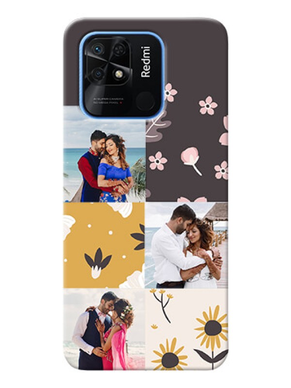 Custom Redmi 10 Power phone cases online: 3 Images with Floral Design