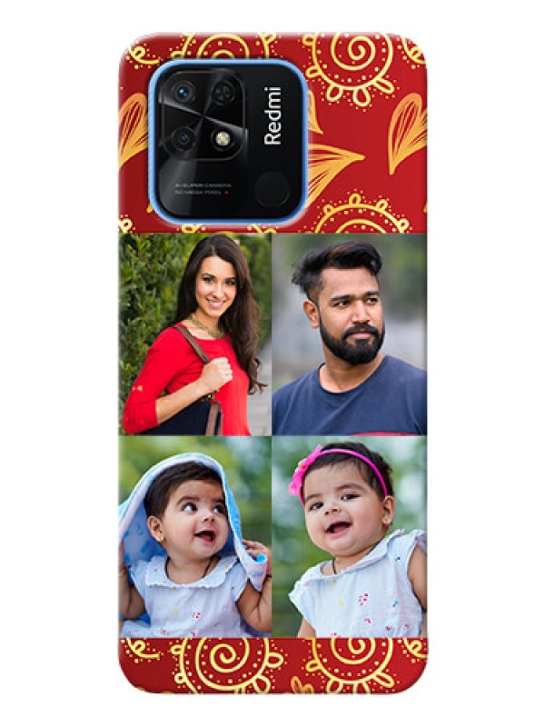 Custom Redmi 10 Power Mobile Phone Cases: 4 Image Traditional Design