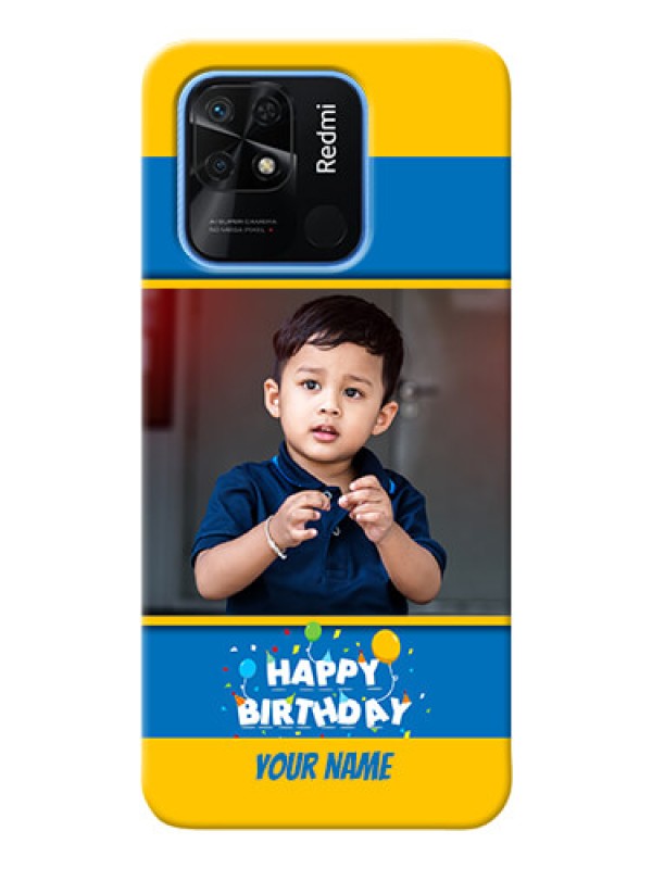Custom Redmi 10 Power Mobile Back Covers Online: Birthday Wishes Design