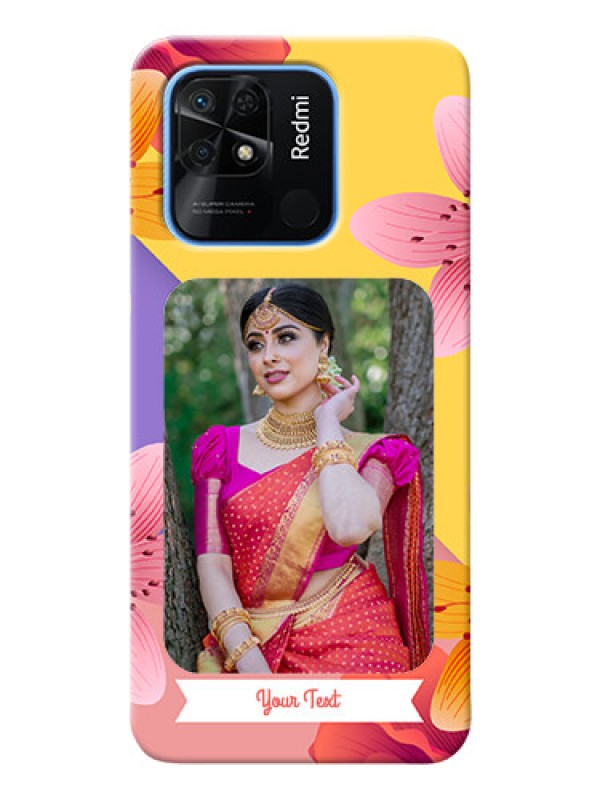 Custom Redmi 10 Power Mobile Covers: 3 Image With Vintage Floral Design