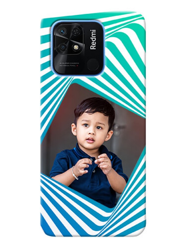 Custom Redmi 10 Power Personalised Mobile Covers: Abstract Spiral Design