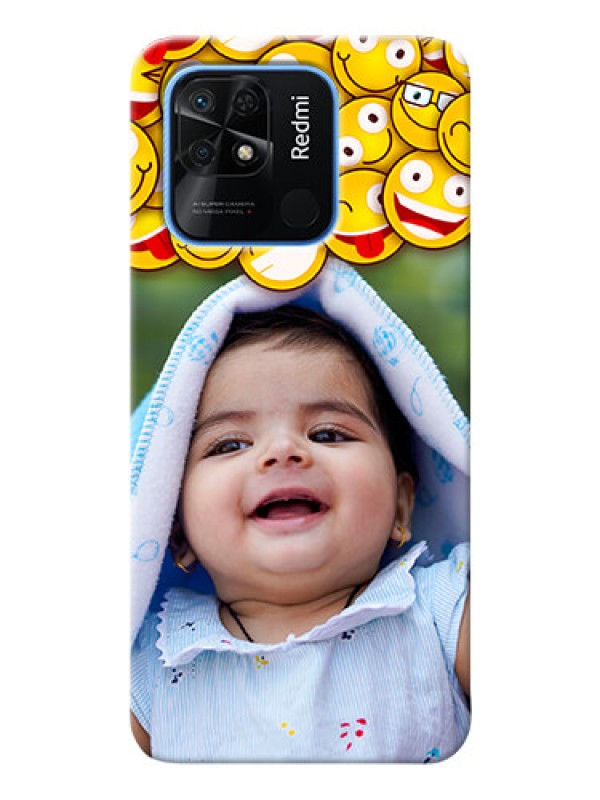 Custom Redmi 10 Power Custom Phone Cases with Smiley Emoji Design