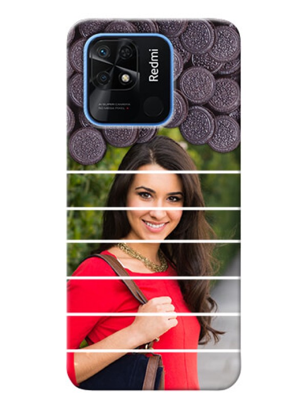 Custom Redmi 10 Power Custom Mobile Covers with Oreo Biscuit Design