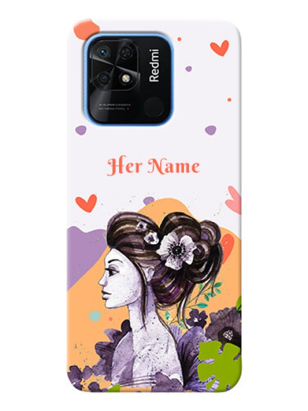 Custom Redmi 10 Power Custom Mobile Case with Woman And Nature Design