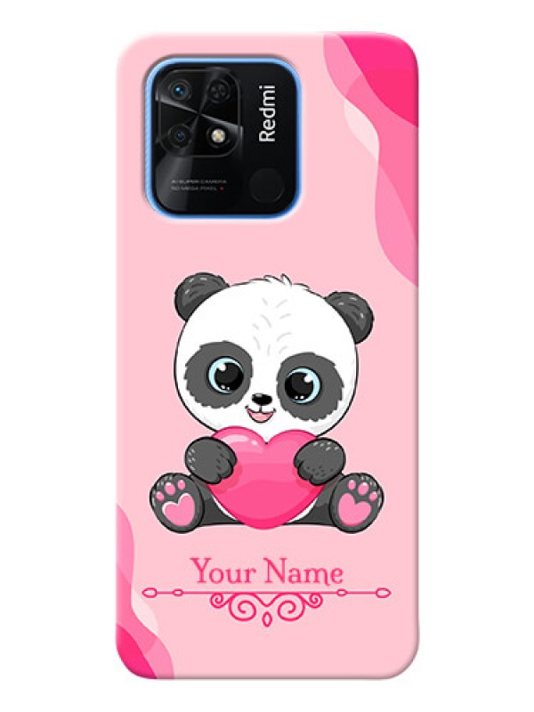 Custom Redmi 10 Power Mobile Back Covers: Cute Panda Design