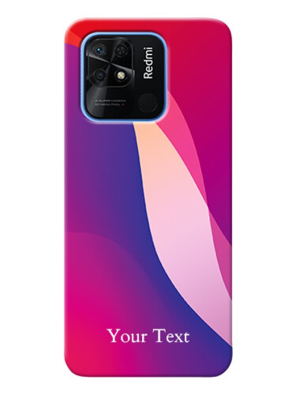 Custom Redmi 10 Power Mobile Back Covers: Digital abstract Overlap Design