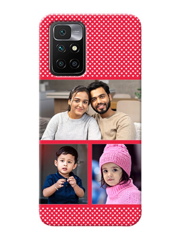 Custom Redmi 10 Prime 2022 mobile back covers online: Bulk Pic Upload Design