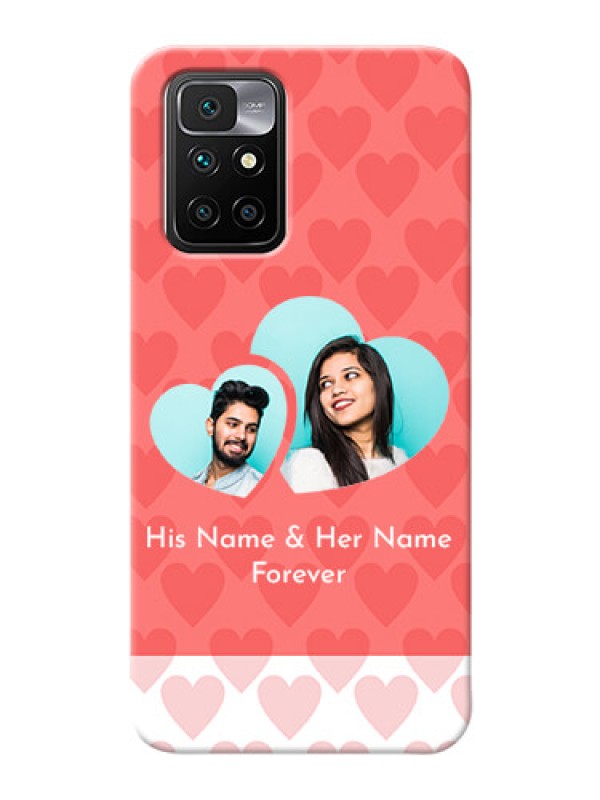 Custom Redmi 10 Prime 2022 personalized phone covers: Couple Pic Upload Design