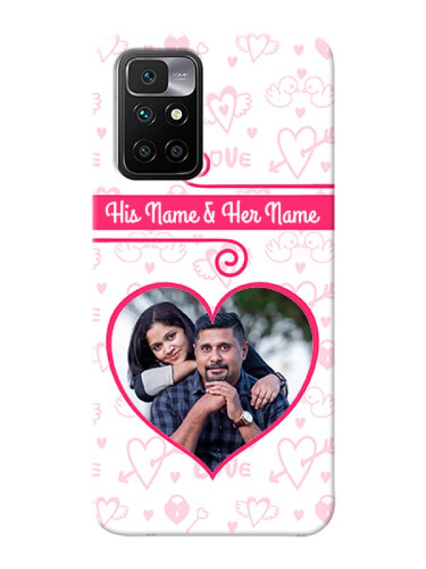 Custom Redmi 10 Prime 2022 Personalized Phone Cases: Heart Shape Love Design