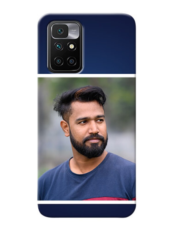 Custom Redmi 10 Prime 2022 Mobile Cases: Simple Royal Blue Design