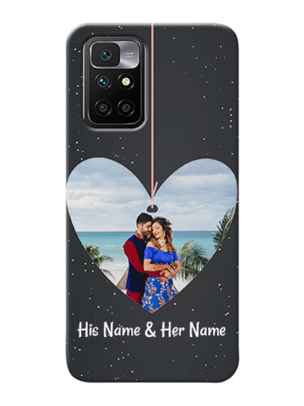 Custom Redmi 10 Prime 2022 custom phone cases: Hanging Heart Design
