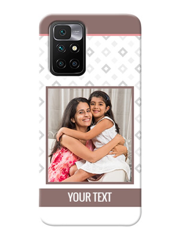 Custom Redmi 10 Prime 2022 custom back covers: Simple Diamond Design