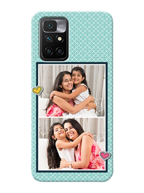 Custom Redmi 10 Prime 2022 Custom Phone Cases: 2 Image Holder with Pattern Design