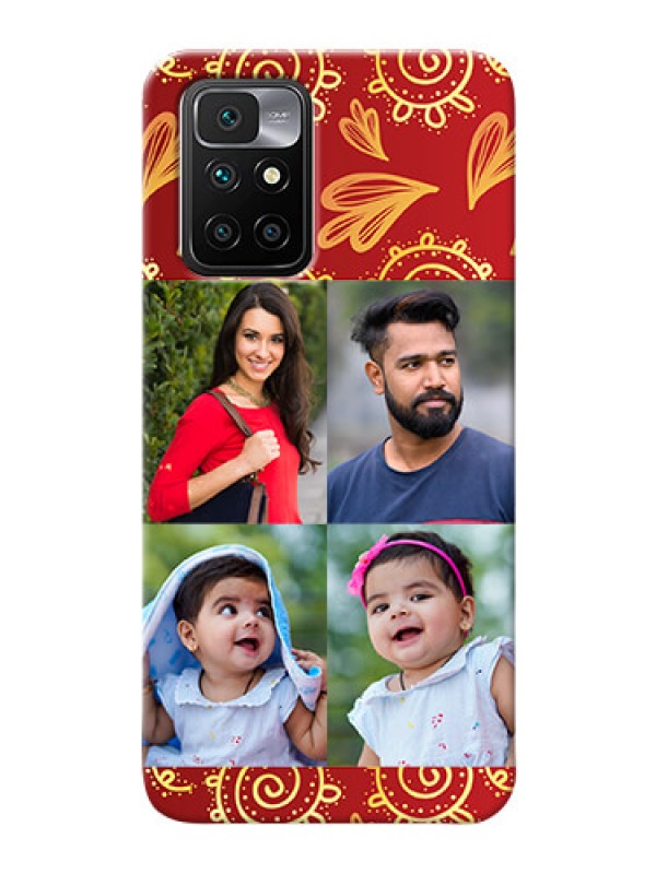 Custom Redmi 10 Prime 2022 Mobile Phone Cases: 4 Image Traditional Design
