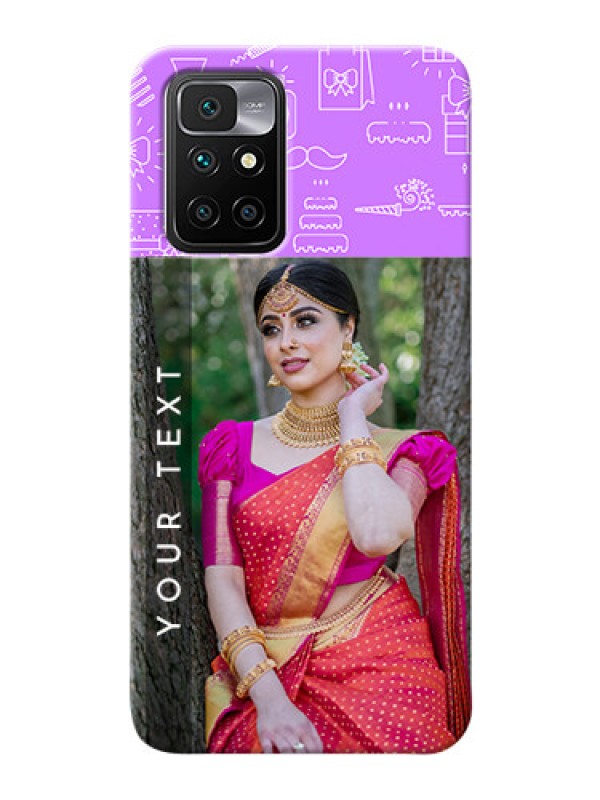 Custom Redmi 10 Prime 2022 Personalized Phone Cases: Birthday Icons Design