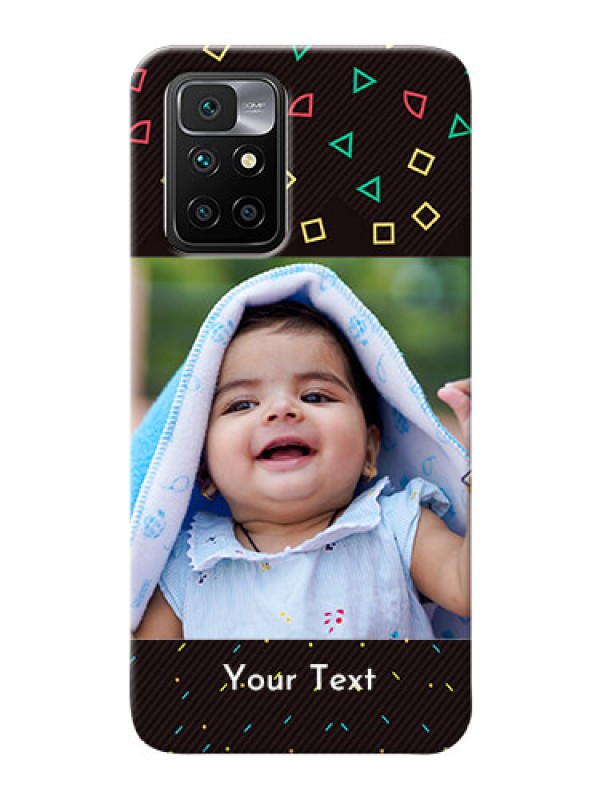 Custom Redmi 10 Prime 2022 custom mobile cases with confetti birthday design