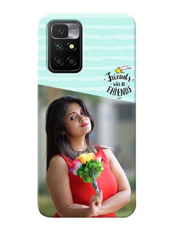 Custom Redmi 10 Prime 2022 Mobile Back Covers: Friends Picture Icon Design